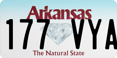 AR license plate 177VYA