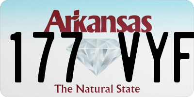 AR license plate 177VYF