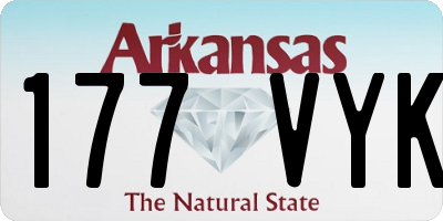 AR license plate 177VYK