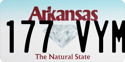 AR license plate 177VYM