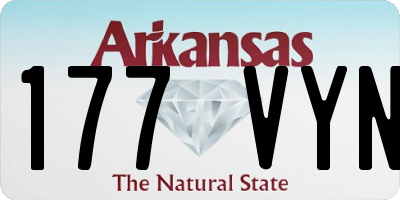 AR license plate 177VYN