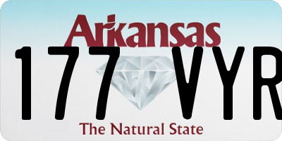 AR license plate 177VYR