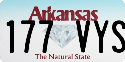 AR license plate 177VYS
