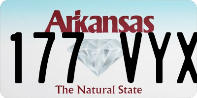AR license plate 177VYX