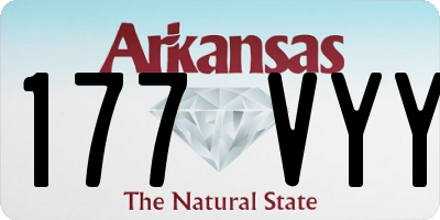 AR license plate 177VYY
