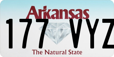 AR license plate 177VYZ
