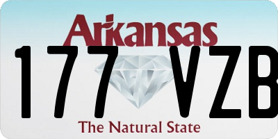 AR license plate 177VZB