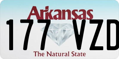 AR license plate 177VZD