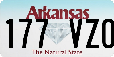 AR license plate 177VZO
