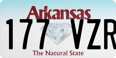 AR license plate 177VZR