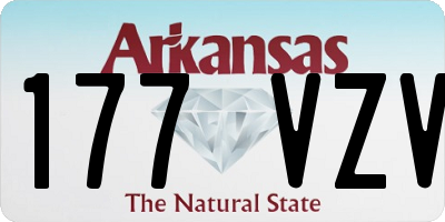 AR license plate 177VZV