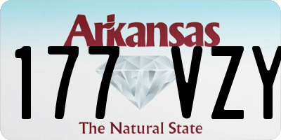 AR license plate 177VZY
