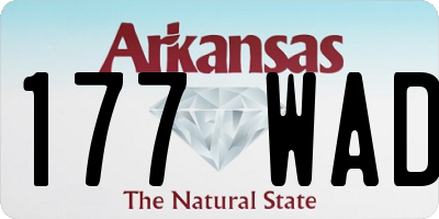 AR license plate 177WAD