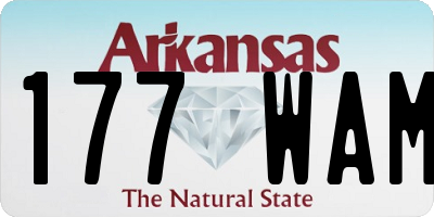 AR license plate 177WAM