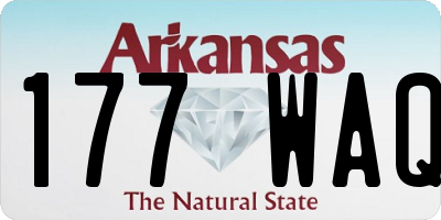 AR license plate 177WAQ