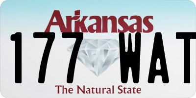 AR license plate 177WAT