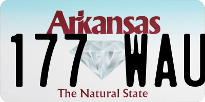 AR license plate 177WAU