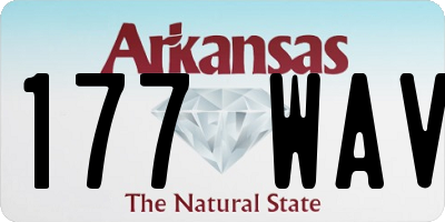 AR license plate 177WAV