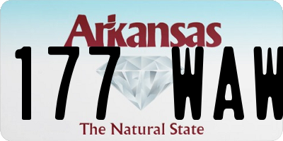 AR license plate 177WAW