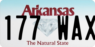 AR license plate 177WAX