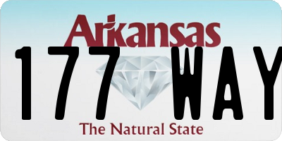 AR license plate 177WAY