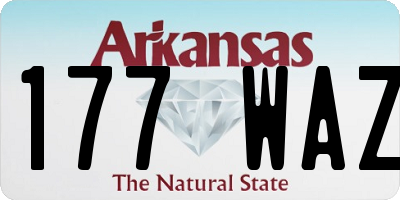 AR license plate 177WAZ
