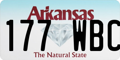 AR license plate 177WBC