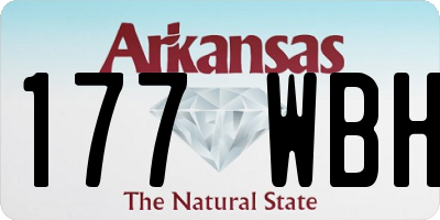 AR license plate 177WBH