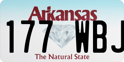 AR license plate 177WBJ
