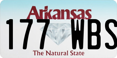 AR license plate 177WBS