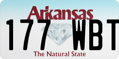 AR license plate 177WBT