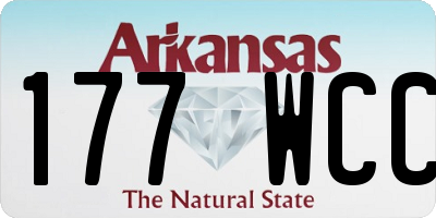 AR license plate 177WCC