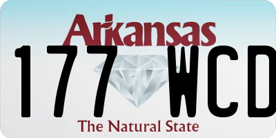 AR license plate 177WCD