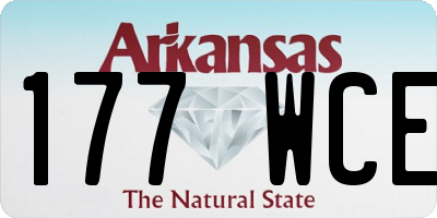 AR license plate 177WCE