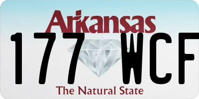 AR license plate 177WCF