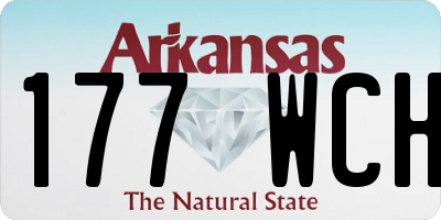 AR license plate 177WCH