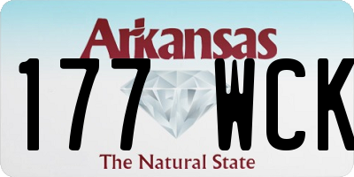 AR license plate 177WCK