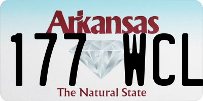 AR license plate 177WCL