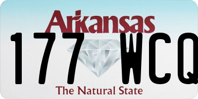 AR license plate 177WCQ