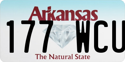 AR license plate 177WCU
