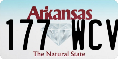 AR license plate 177WCV