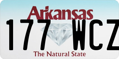 AR license plate 177WCZ