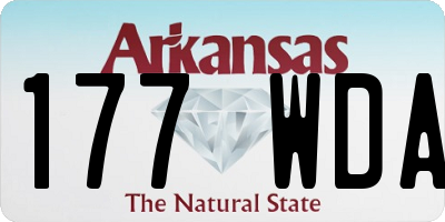AR license plate 177WDA