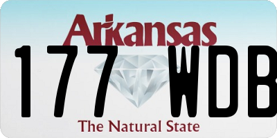 AR license plate 177WDB