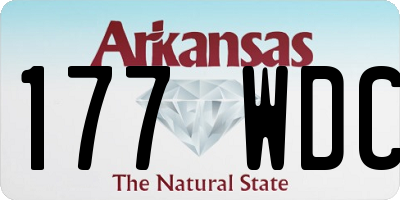 AR license plate 177WDC