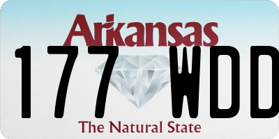 AR license plate 177WDD