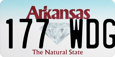 AR license plate 177WDG