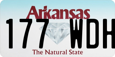 AR license plate 177WDH