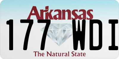AR license plate 177WDI