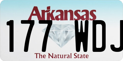 AR license plate 177WDJ